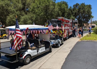 Fire Truck leading the parade